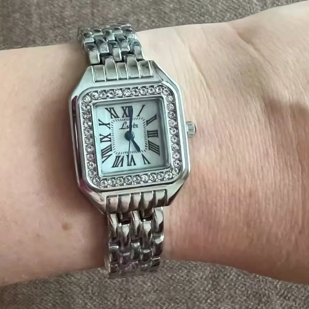 Panthere Classic Crystal Stainless Steel Watch with Diamond Accents